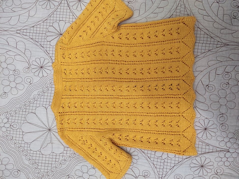 3-6 yaş el örgüsü hırka - Görsel 4