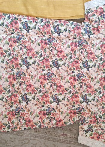 Çiçek Desenli Kız Tişörtü Dantel Detaylı - Görsel 10