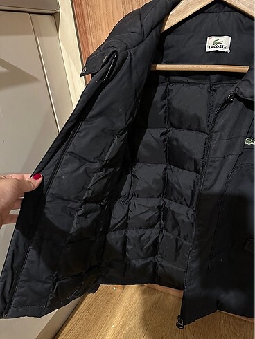 m Beden siyah Renk lacoste mont