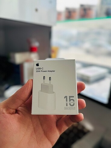 APPLE ORJİNAL İPHONE 15-16 ŞARJ ADAPTÖRÜ 35W