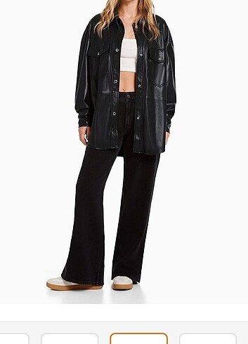 Bershka deri ceket 