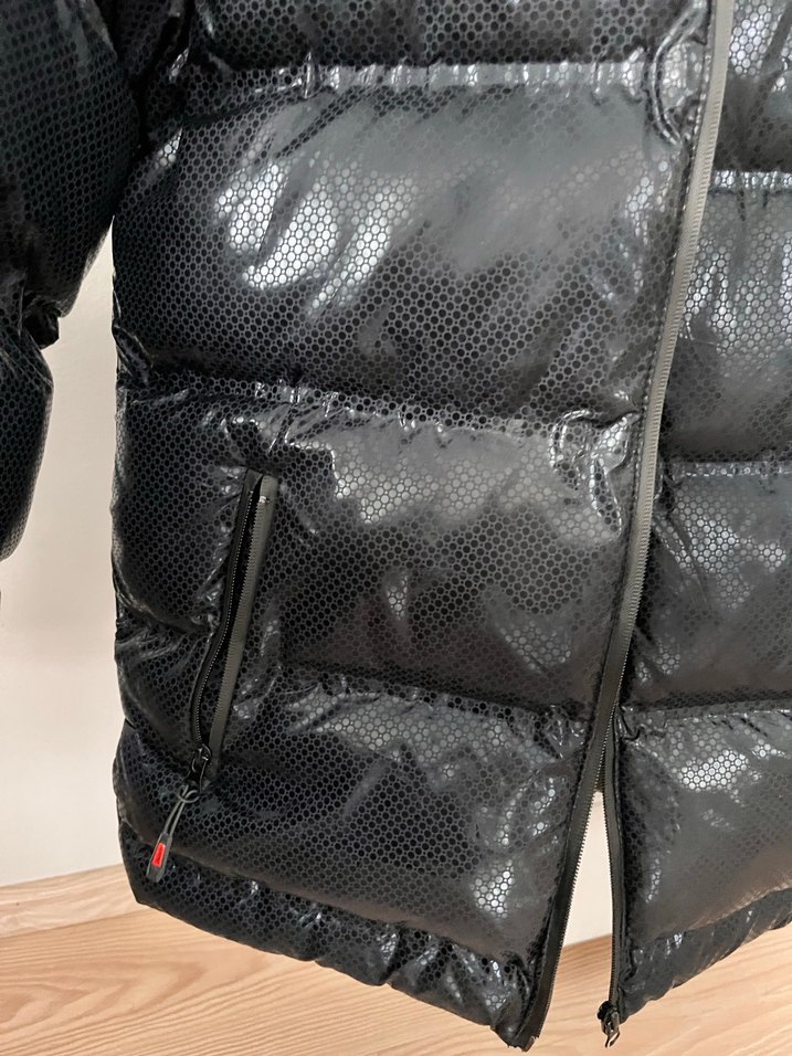 Siyah Fermuarlı Erkek Çocuk Mont şişme mont içi yünlü - Görsel 2