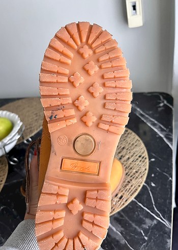 Kadın Kahverengi Süet Dolgu  Bağcıklı Bot erkekler içinde uygund - Görsel 3