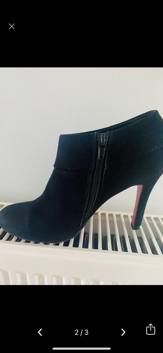 Siyah Stiletto Topuklu Kadın Bot - Görsel 2