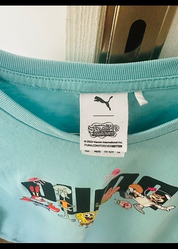 Mavi Baskılı Kız Tişörtü - Görsel 2