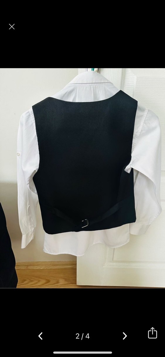 Erkek Çocuk Klasik Siyah Yelekli Takım - Görsel 2