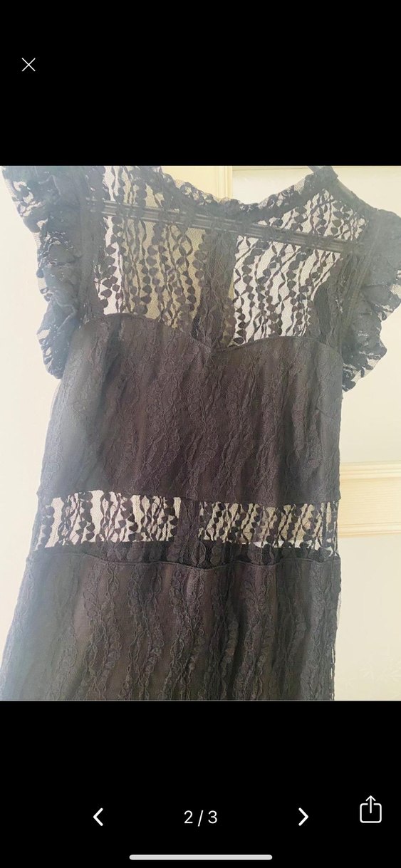 Siyah Dantel Uzun Gece Elbisesi 38 bedene de olabilir esnekkumaş - Görsel 2