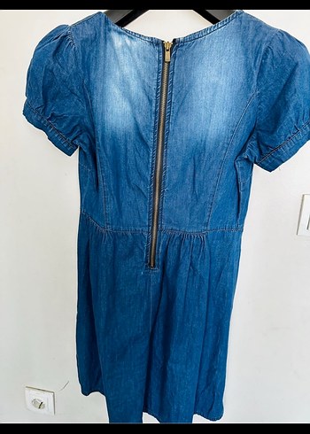 Trendyol & Milla Düğmeli Kısa Kollu Midi Denim Elbise