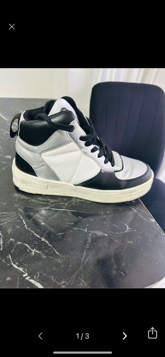 Beyaz Gri Bağcıklı Sokak Stili Kadın Spor Ayakkabı - Görsel 4