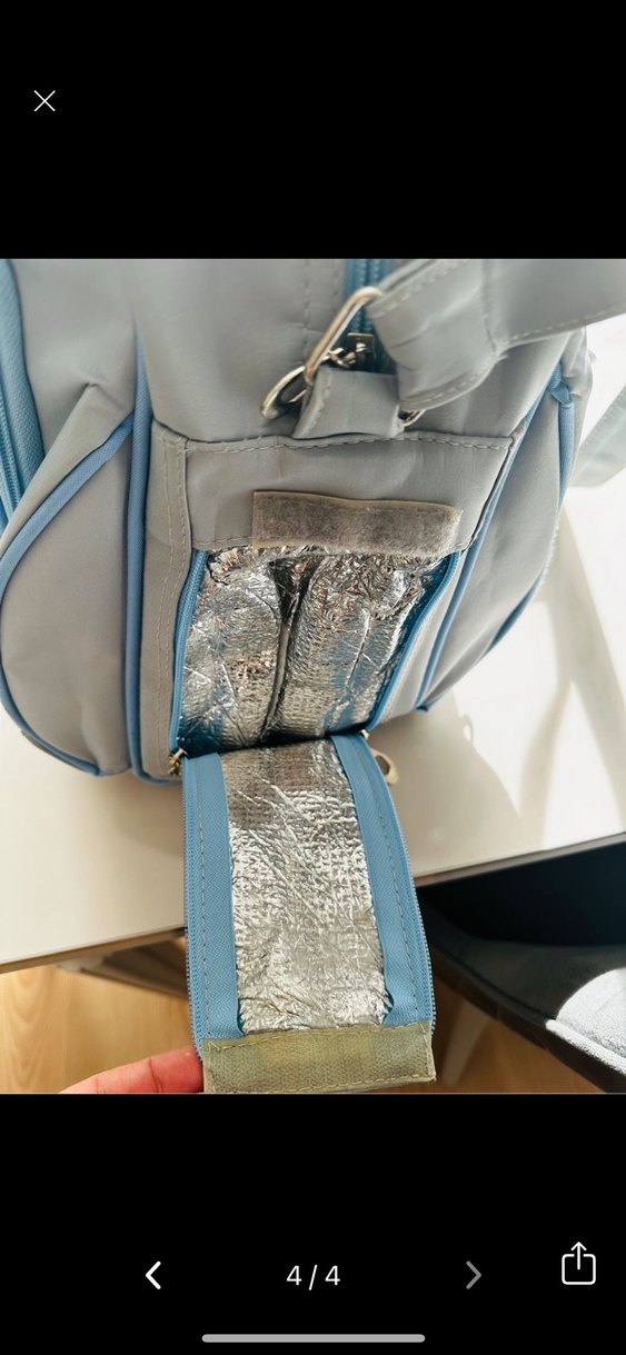 Elite Gri Baskılı Bebek Çantası - Görsel 4