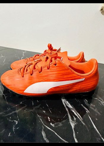 Turuncu Erkek Futbol Ayakkabısı Velcro Detaylı - Görsel 3