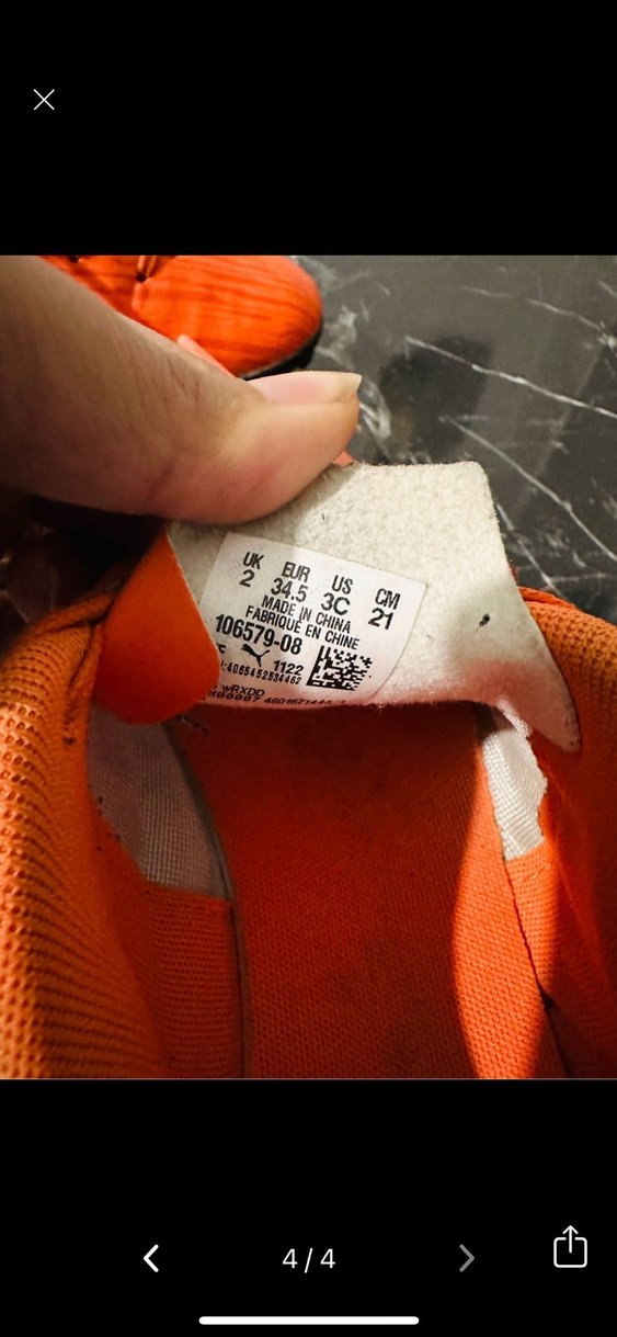 Turuncu Erkek Futbol Ayakkabısı Velcro Detaylı - Görsel 4