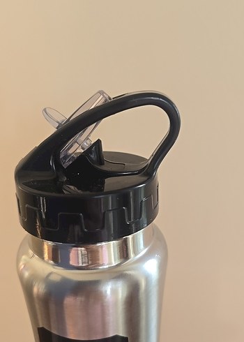 Gri Paslanmaz Çelik Su Şişesi - Görsel 4