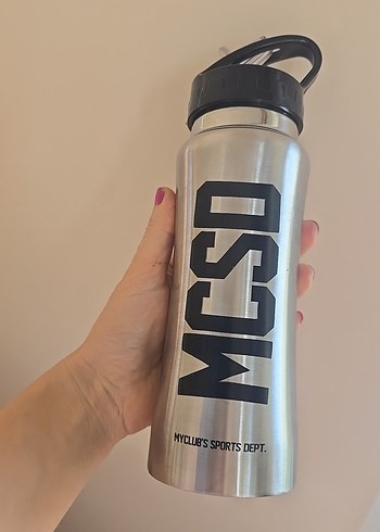 Gri Paslanmaz Çelik Su Şişesi - Görsel 2