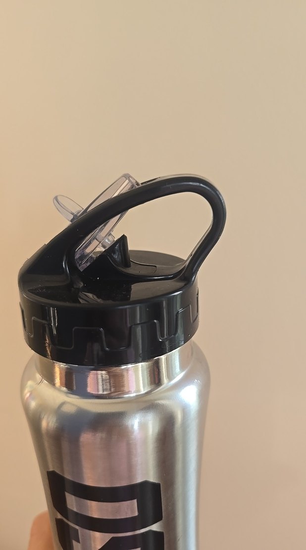 Gri Paslanmaz Çelik Su Şişesi - Görsel 4