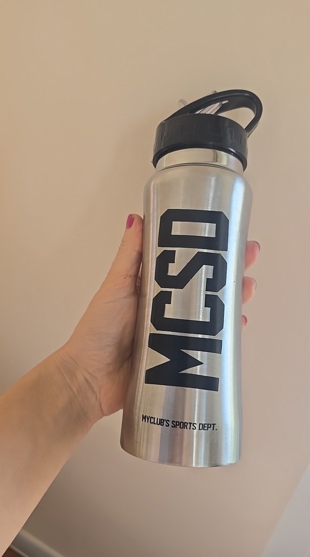 Gri Paslanmaz Çelik Su Şişesi - Görsel 2