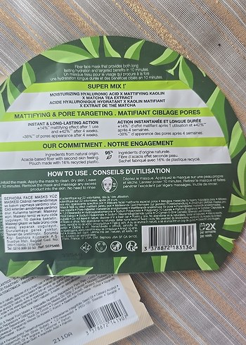 Sephora Kadın Maskeleri ve Peeling Seti - Görsel 9