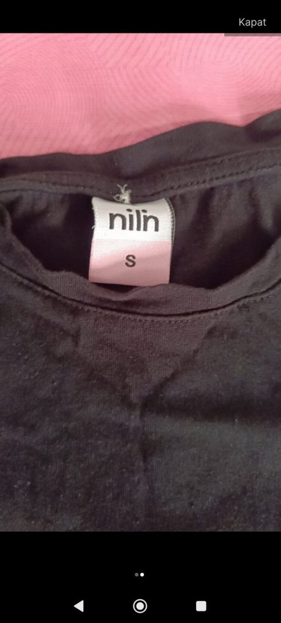 Kız Çocuk Siyah Baskılı Kısa Kollu Tişört - Görsel 2