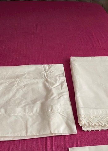 İşlemeli Beyaz Parlak karyola takımı - Görsel 4