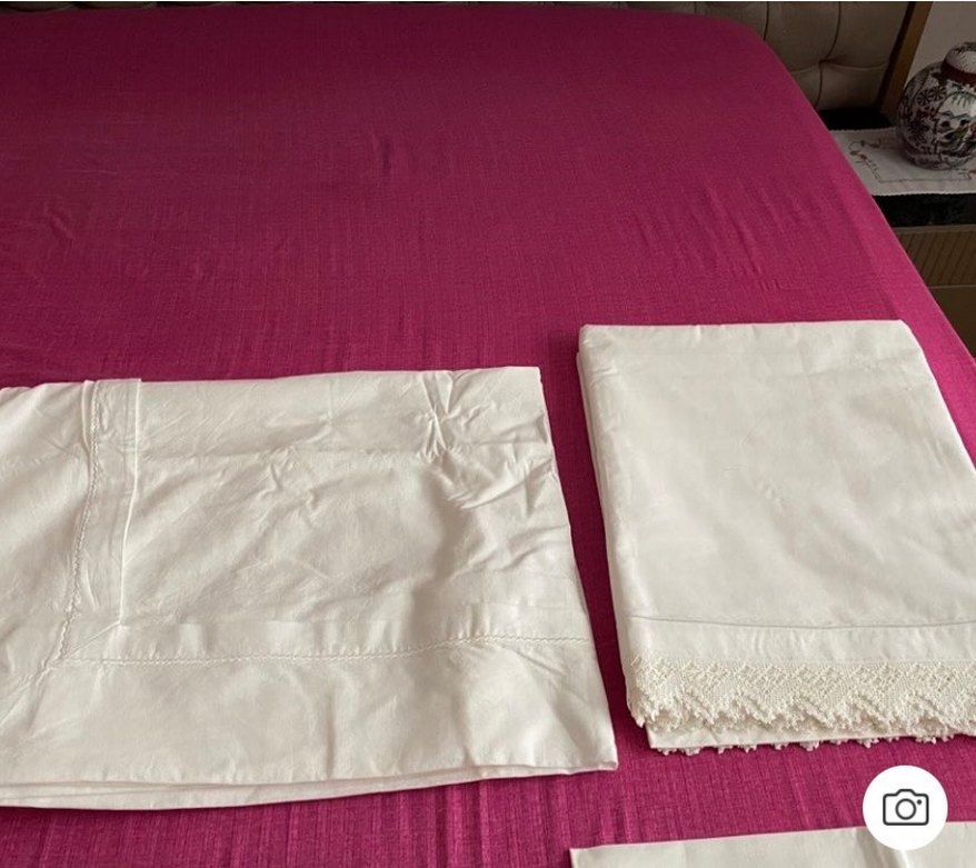 İşlemeli Beyaz Parlak karyola takımı - Görsel 4