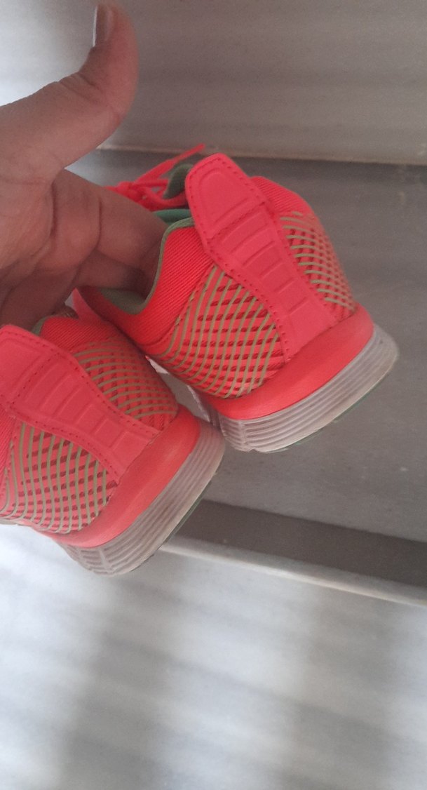 turuncu Bağcıklı Spor Kadın Sneaker - Görsel 3