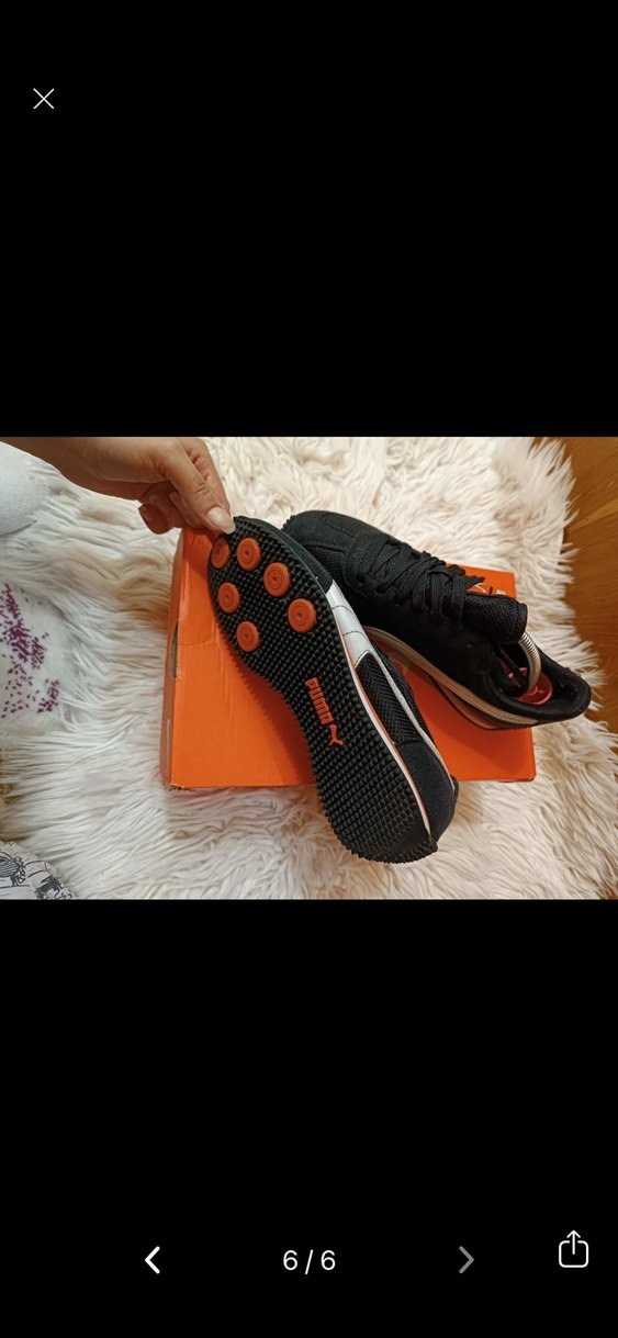 Siyah Kadın Puma Spor Ayakkabı - Görsel 4