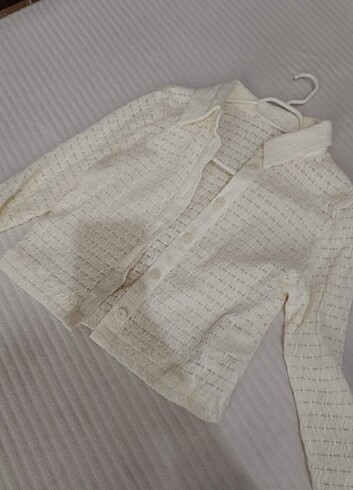 Bershka Vintage crop gömlek