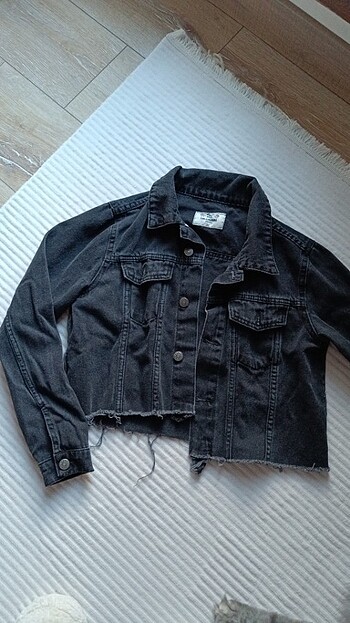 Crop kot ceket