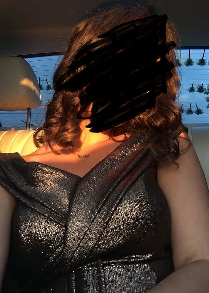 Madonna yaka simli abiye - Görsel 2