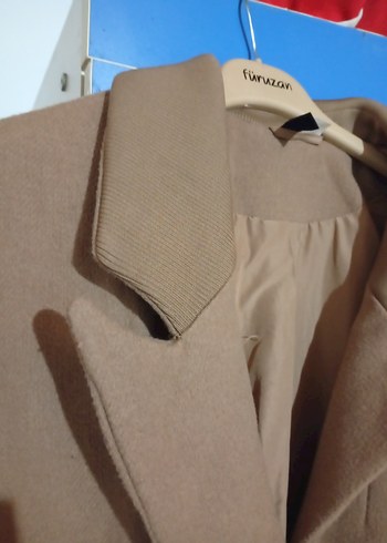 Bej Midi Kadın Kaban - Görsel 5