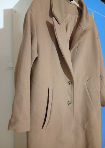 Bej Midi Kadın Kaban - Görsel 4