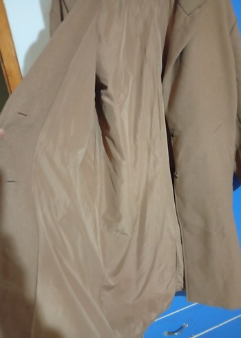 Bej Midi Kadın Kaban - Görsel 8