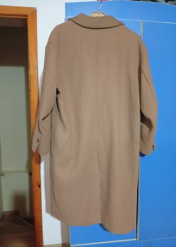 Bej Midi Kadın Kaban - Görsel 6