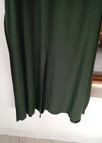 Yeşil Uzun Pardösü - Görsel 7