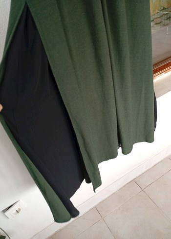 Yeşil Uzun Pardösü - Görsel 5