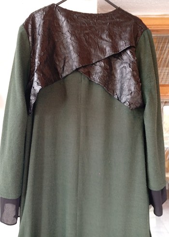 Yeşil Uzun Pardösü - Görsel 6