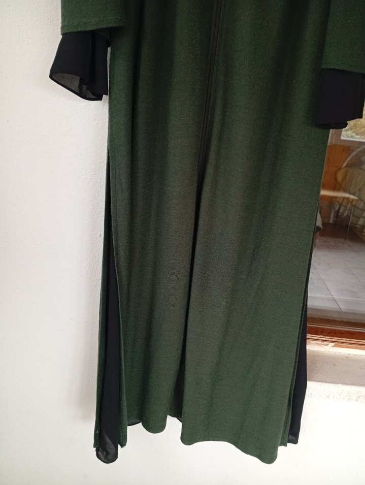 Yeşil Uzun Pardösü - Görsel 3