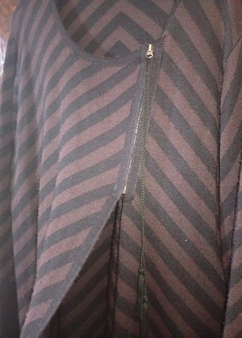 Fermuarlı Uzun Hırka - Görsel 5