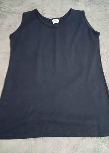 Kadın Pamuklu Beyaz Kolsuz Basic Atlet - Görsel 3