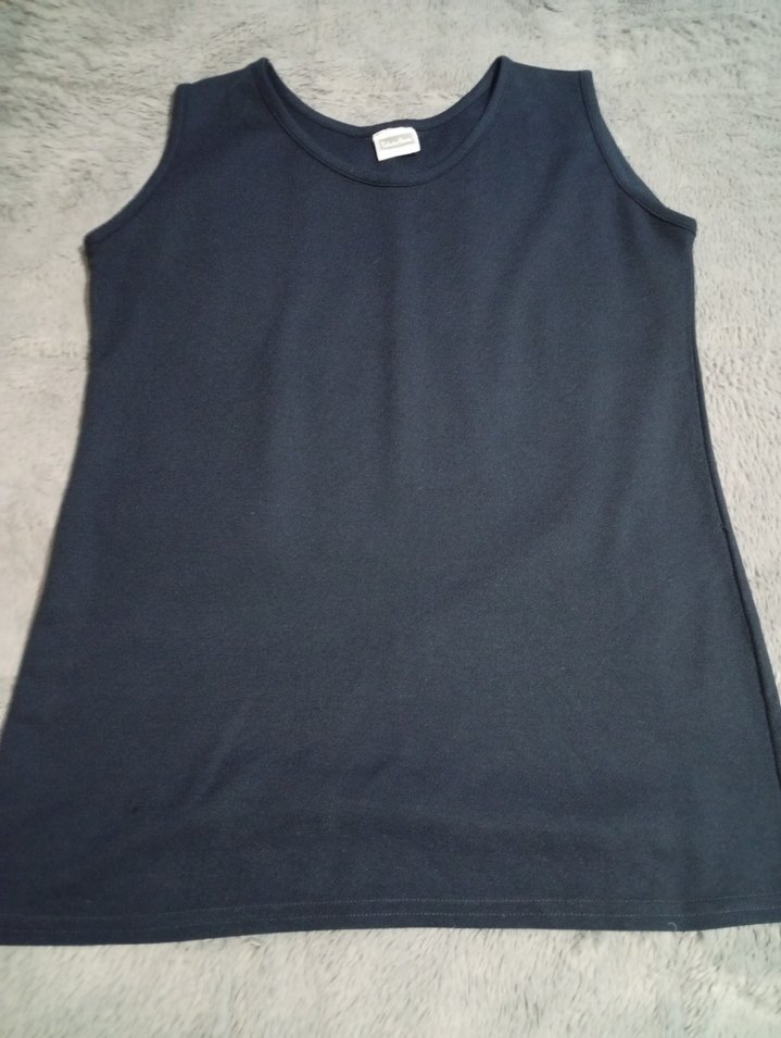 Kadın Pamuklu Beyaz Kolsuz Basic Atlet - Görsel 3