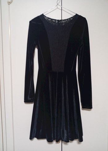 Siyah Pilili Midi Kadın Elbise - Görsel 8