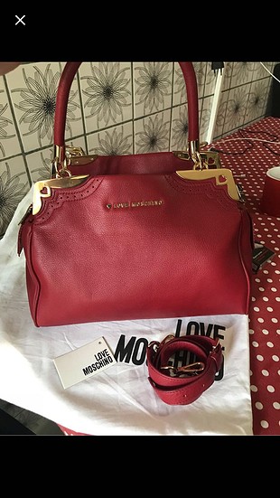 diğer Beden kırmızı Renk #lovemoschino çanta