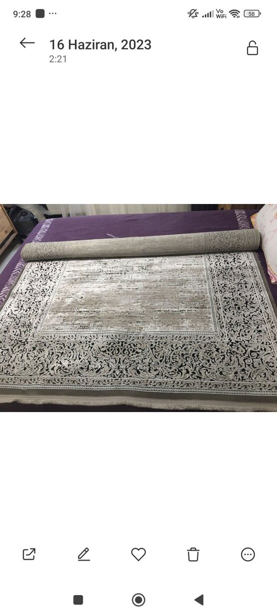 altın desenli koza halı - Görsel 4