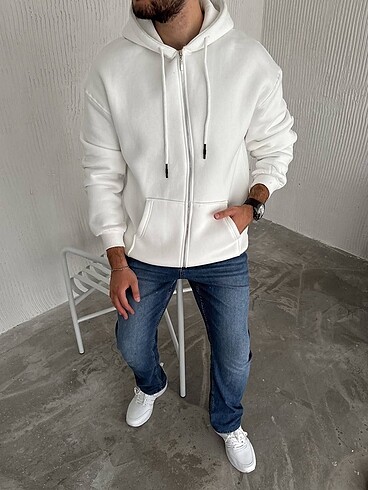 YENİ SEZON 3 İPLİK KAPŞONLU SWEATSHİRT ( SARDONLU )