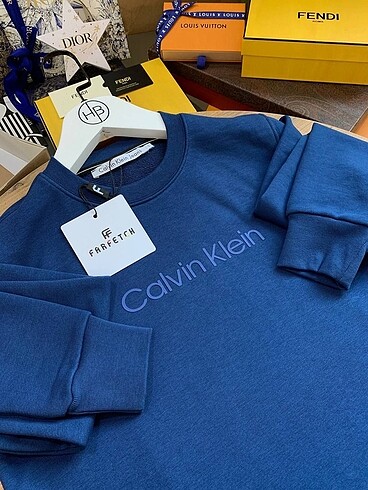 s Beden lacivert Renk Calvin Klein Pamuk Sweetshirt