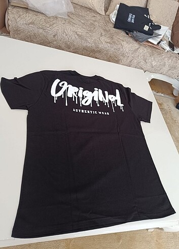 Diğer SİYAH Oversize Slogan Baskılı Tişört 