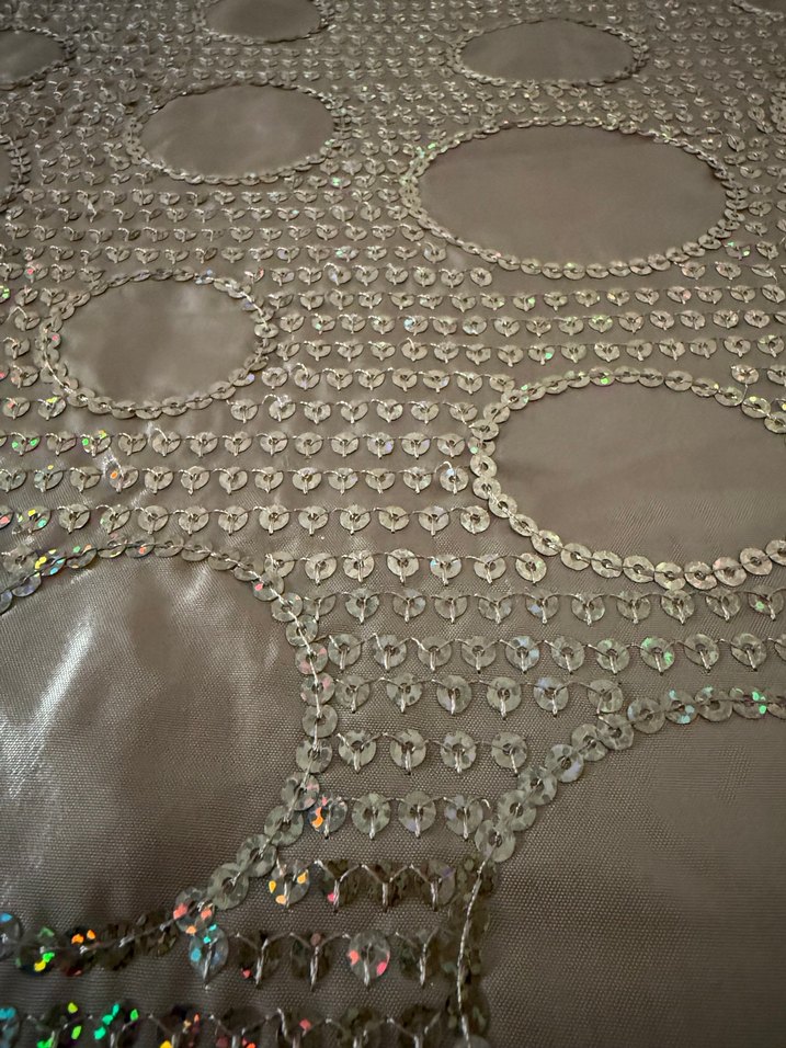 Jusco Altın Renk İşlemeli Parlak Yatak Örtüsü - Görsel 5