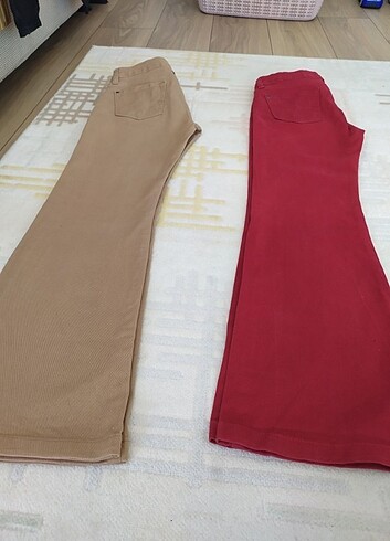 30 Beden camel Renk Armalife ispanyol paça pantolon