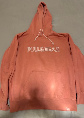 Pembe Kapüşonlu Oversize Sweatshirt
