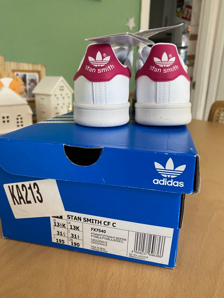 Beyaz Adidas Stan Smith Renkli Detaylı Spor Ayakkabı - Görsel 5